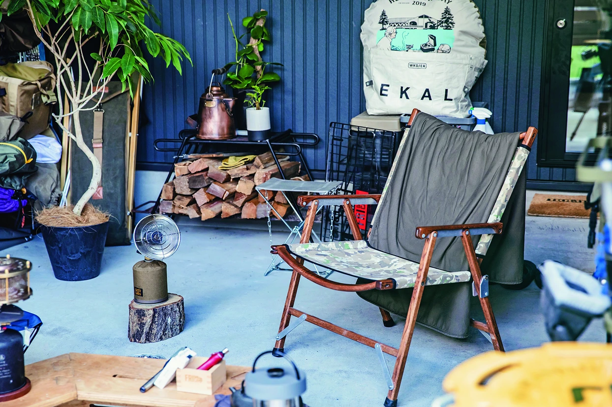 趣味とくつろぎが交わる土間空間